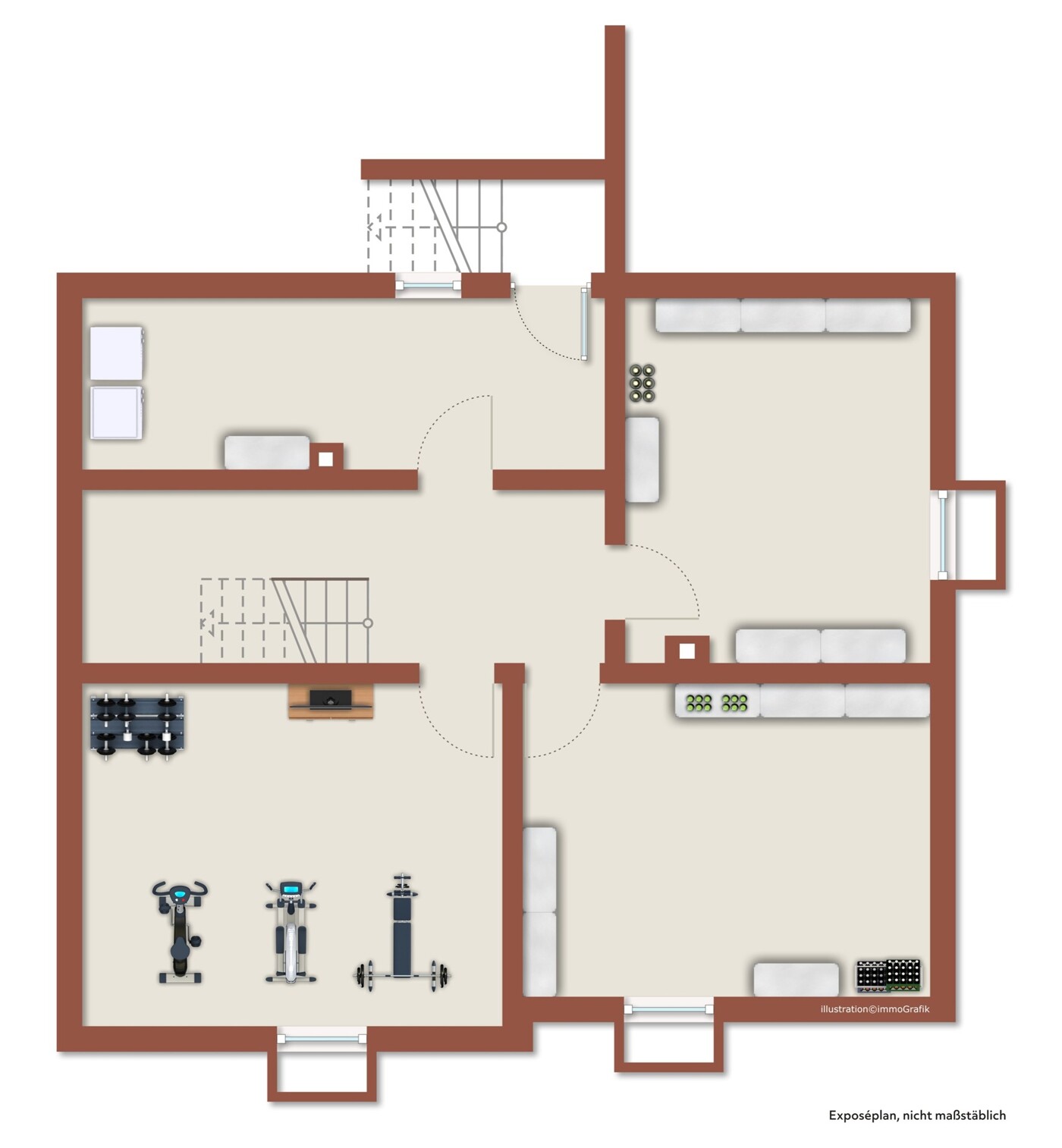 Grundrissskizze - KG