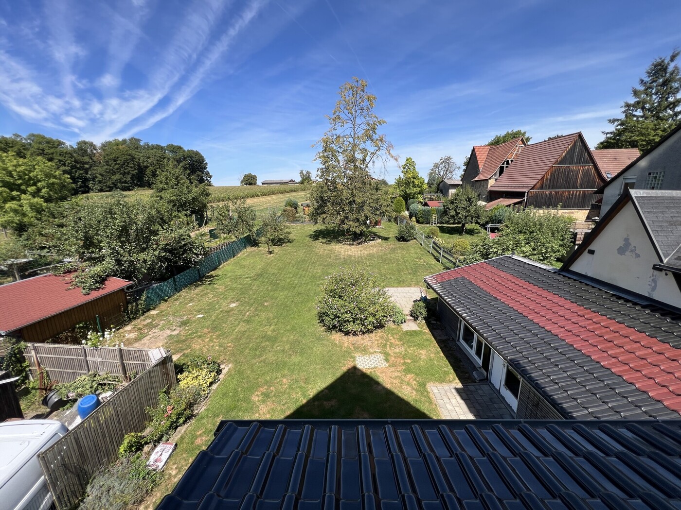 Gartenansicht von oben