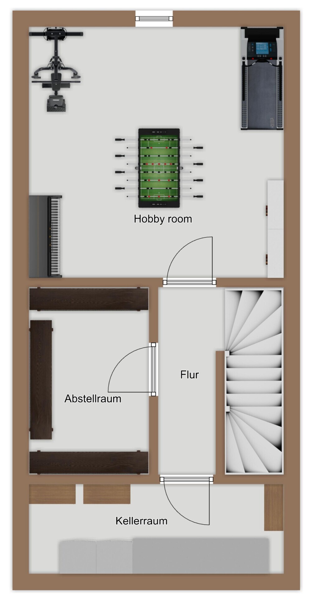 Grundrissskizze - KG