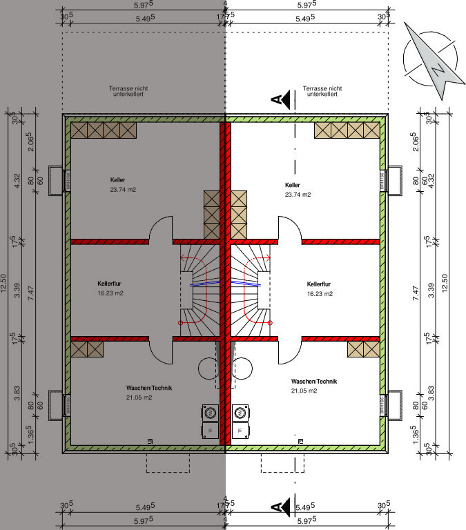 Grundriss - Kellergeschoss