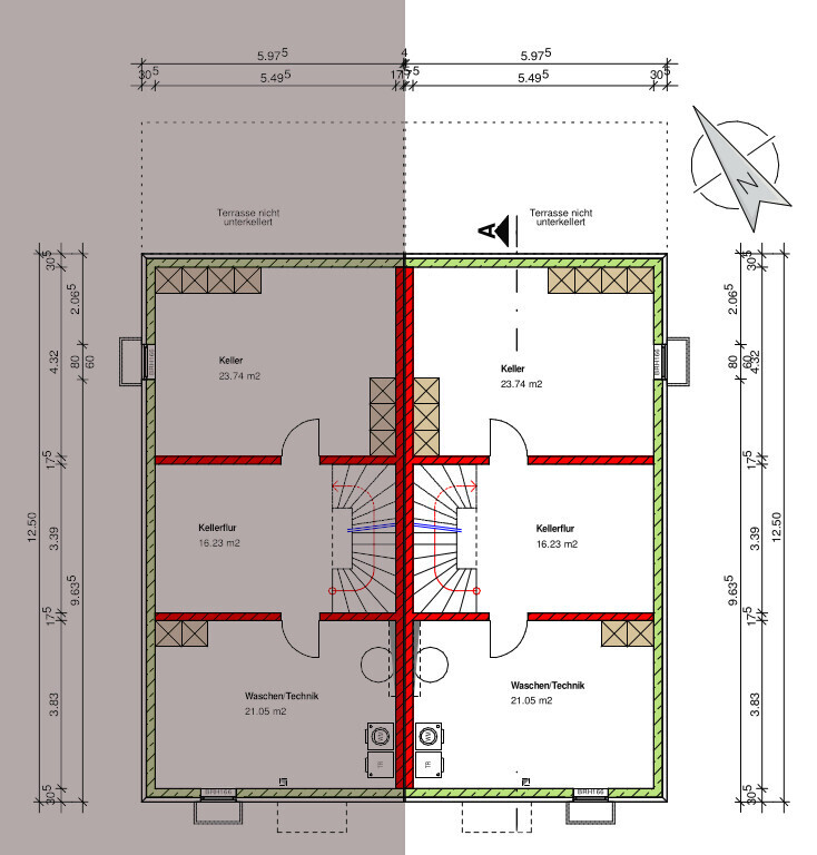 Grundriss - Kellergeschoss