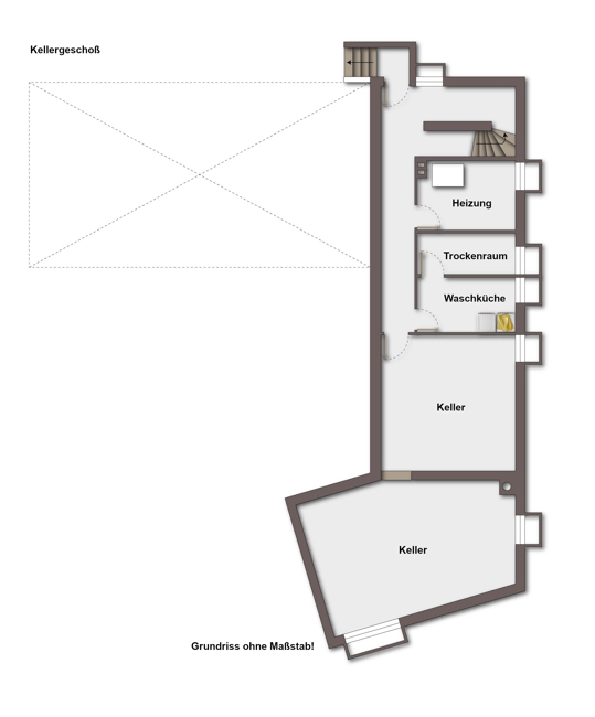Grundriss Keller ohne Maßstab