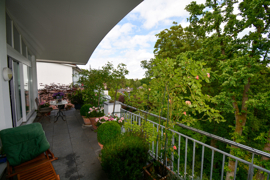 Blick auf den Balkon