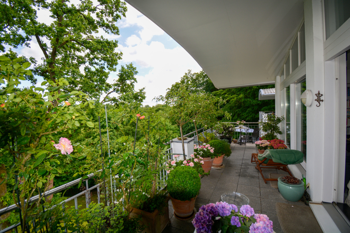Blick auf den Balkon