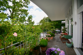 Blick auf den Balkon