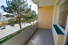 Blick vom Balkon