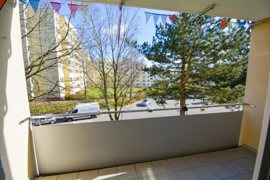 Blick vom Balkon