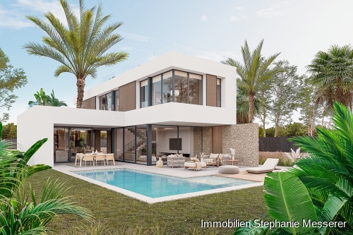 Villa Ansicht mit Pool