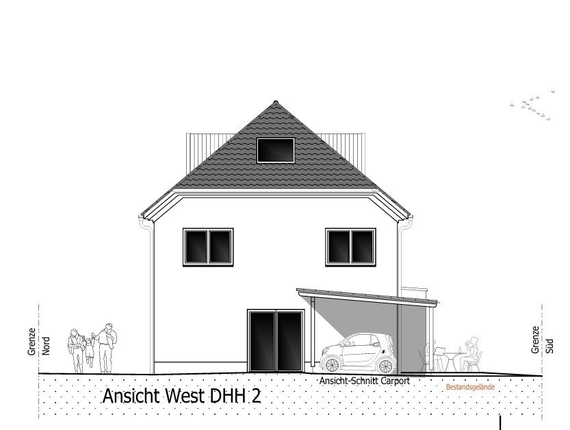 Ansicht West DHH 2