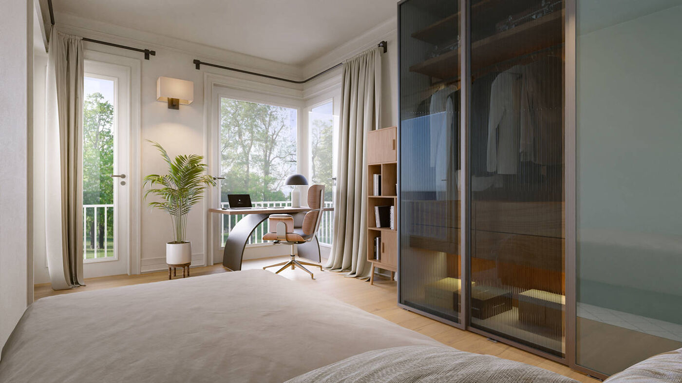 Gästezimmer / Home Office Visualisierung