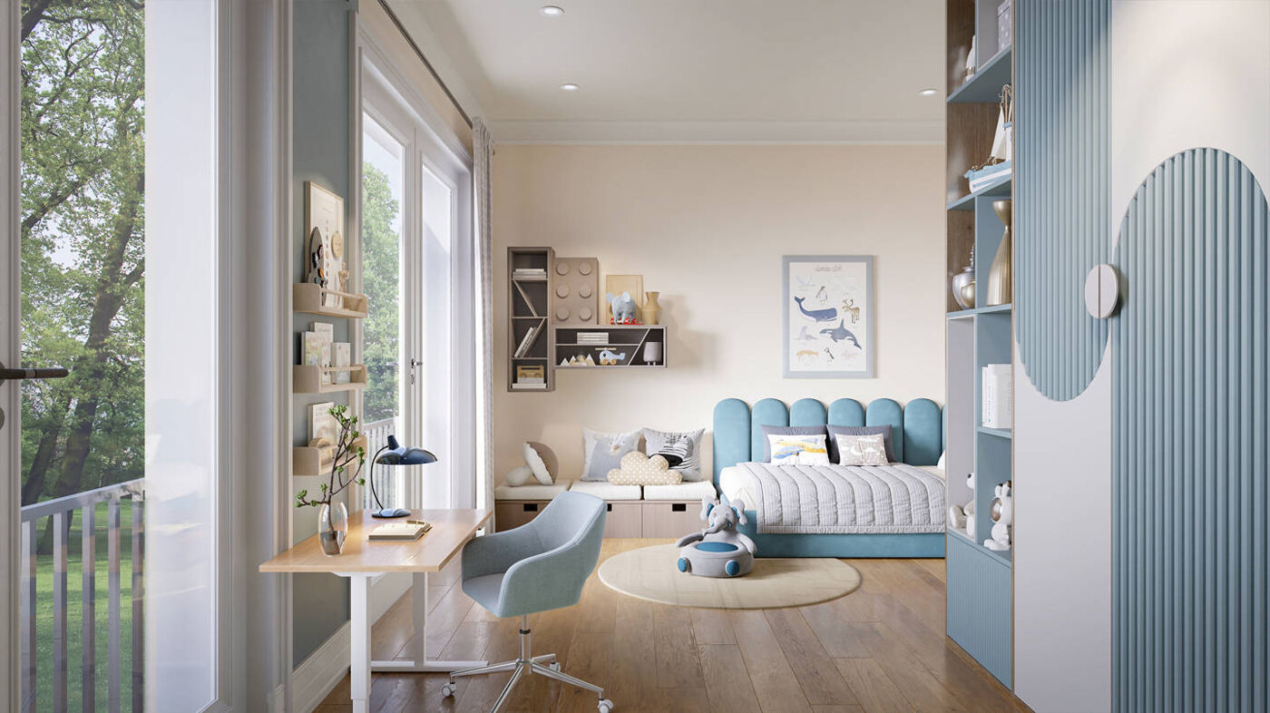 Kinderzimmer Visualisierung