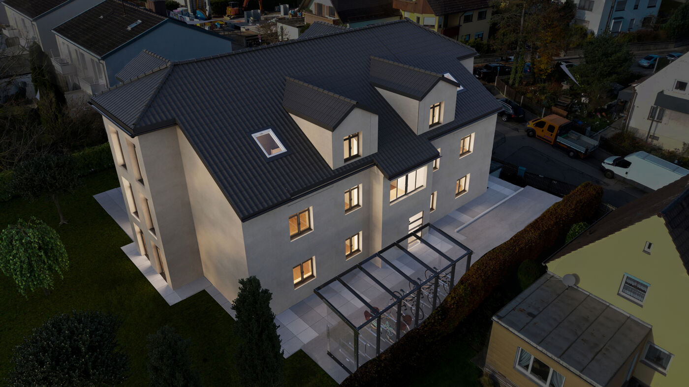 Aus der Vogelperspektive bei Nacht_Visualisierung