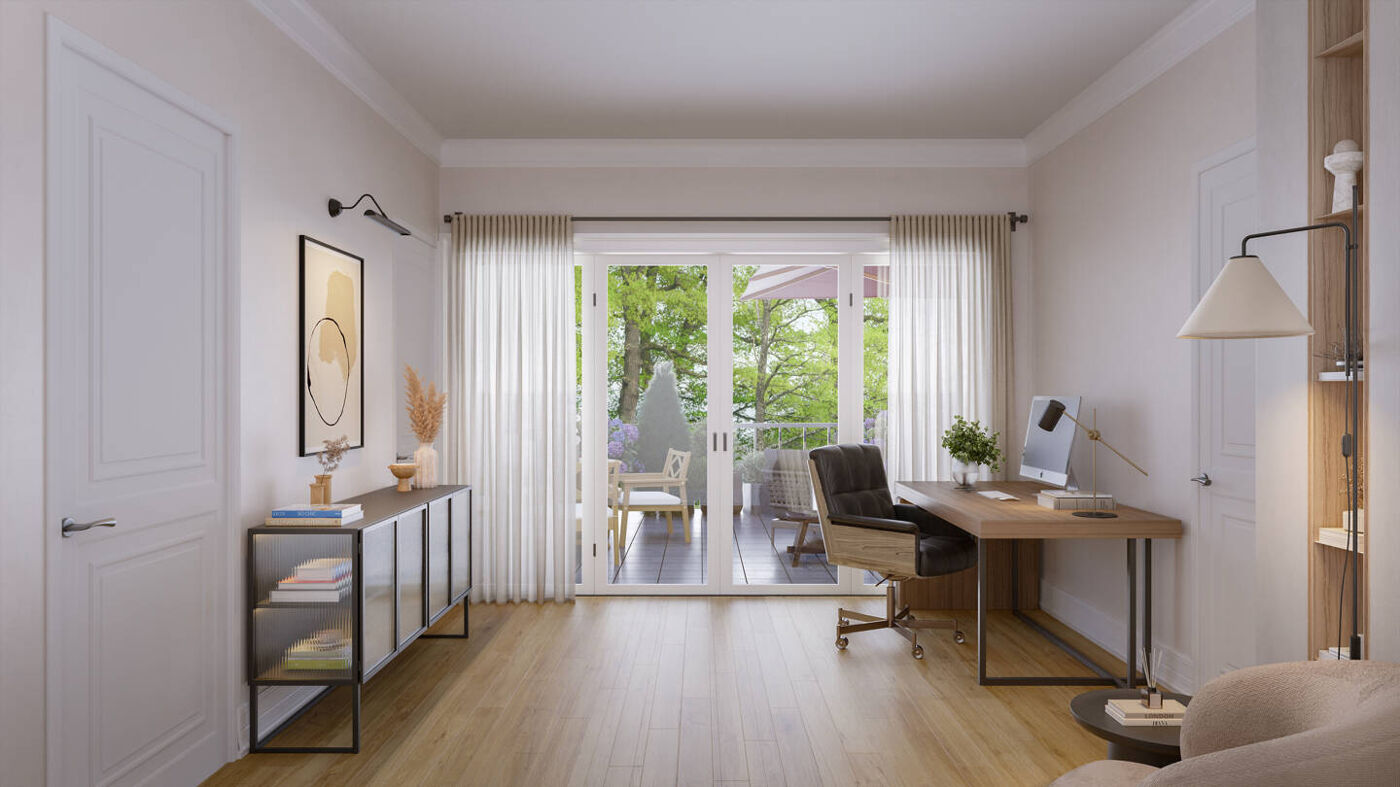 Gästezimmer / Home Office Visualisierung