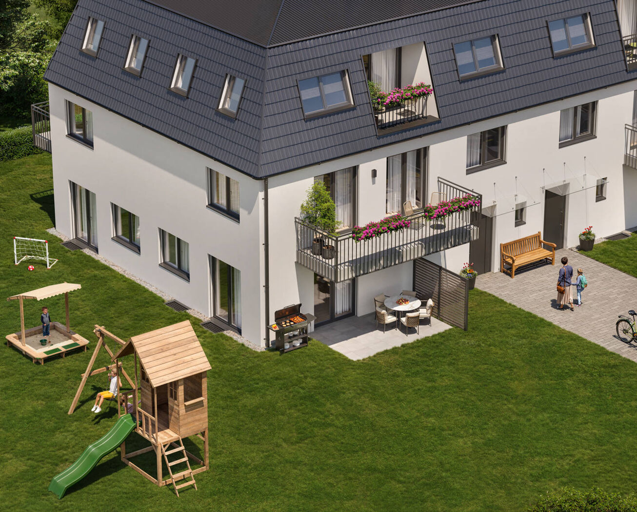 Gartenansicht Visualisierung