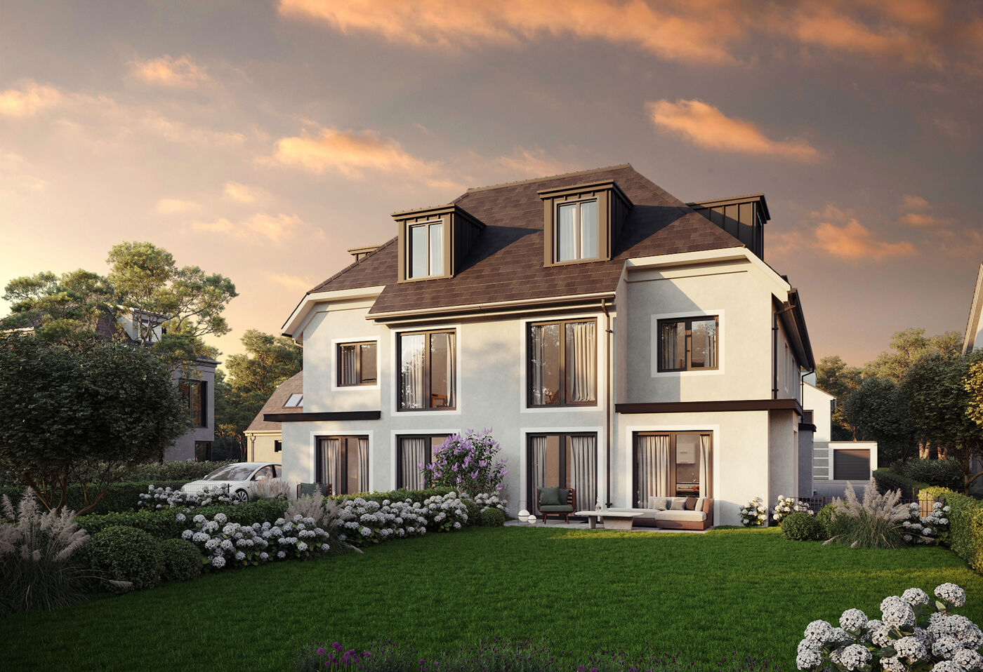 Außenvisualisierung Abenddämmerung