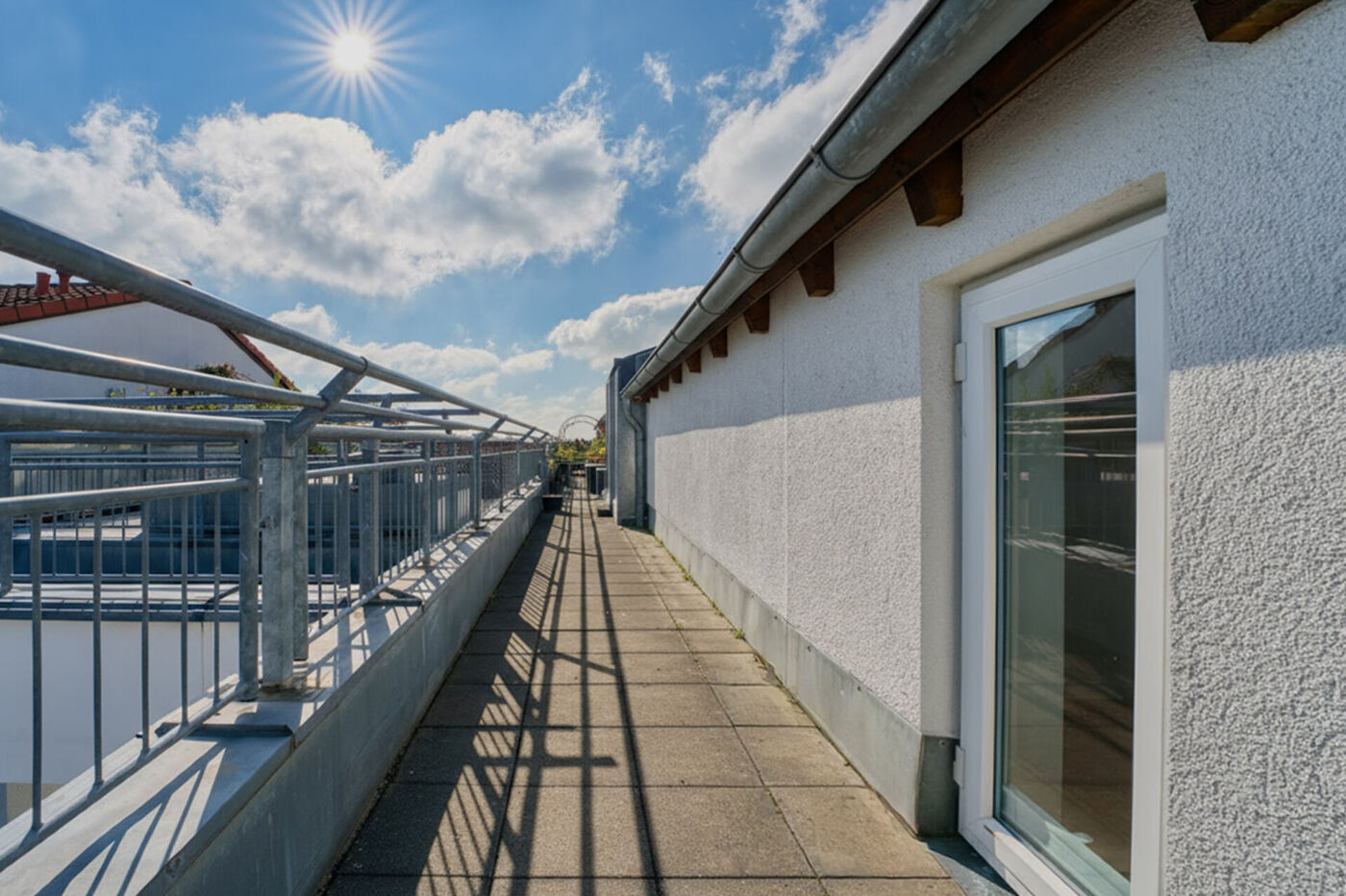 Terrasse in Ostausrichtung