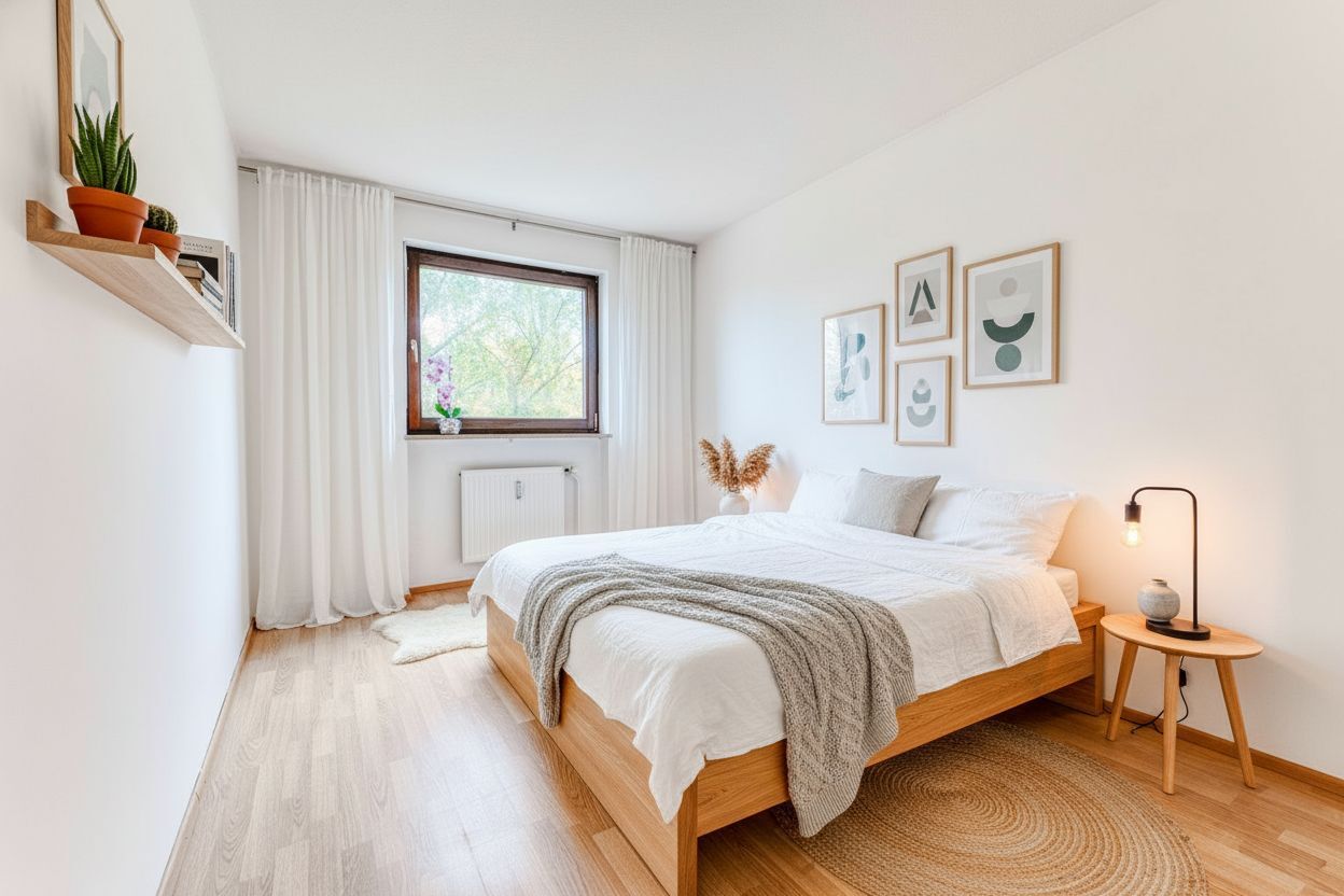 Visualisierung: Schlafzimmer 2 mit Einrichtungsidee