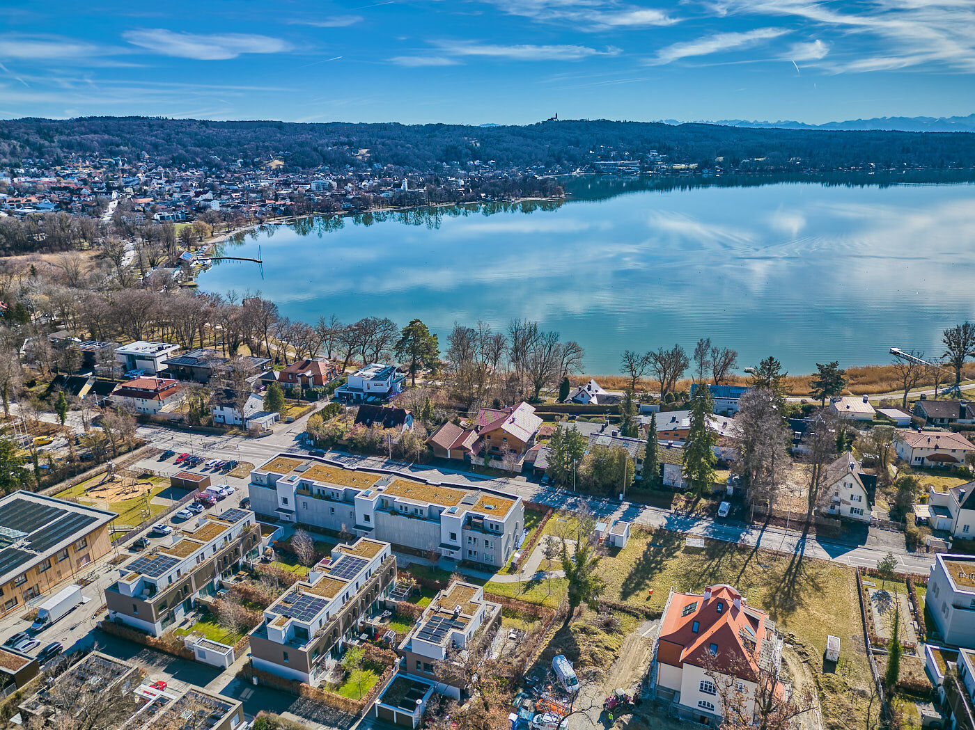 Ansicht mit Blick Richtung Herrsching und Ammersee
