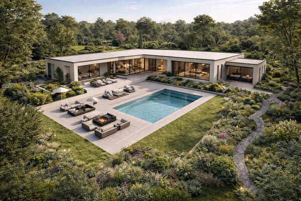 Luxuriöses modernes Bungalow mit Pool