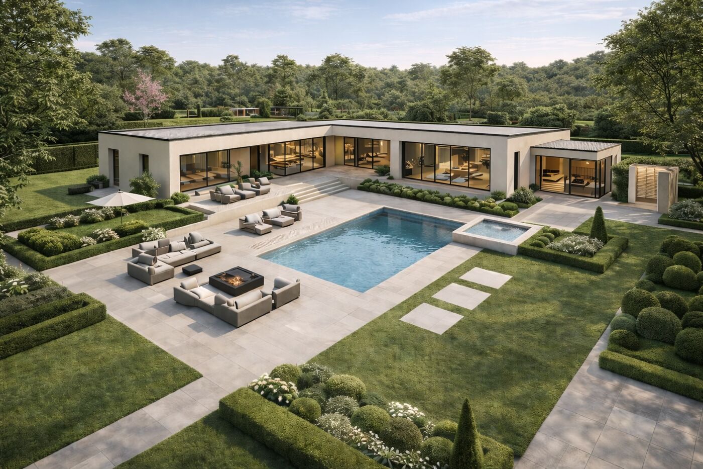 Luxuriöser Bungalow mit Pool und Garten