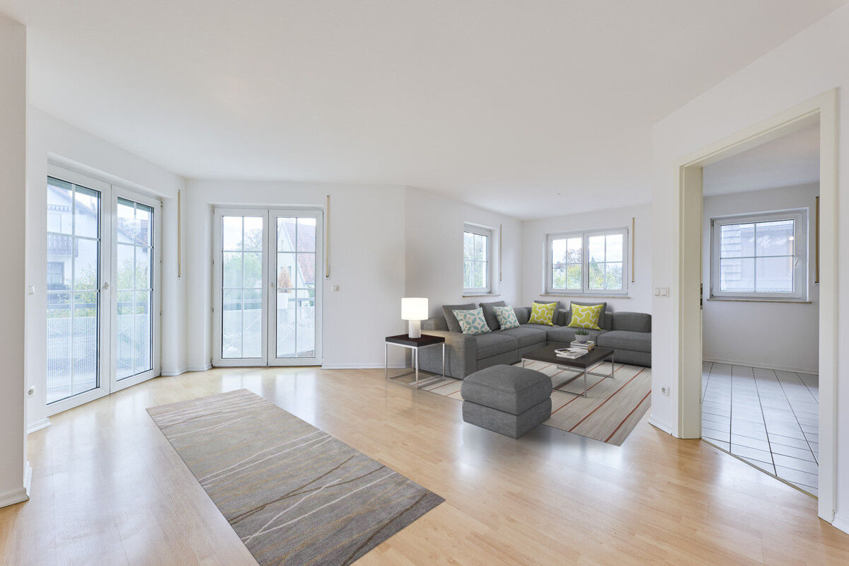 Wohnzimmer möbliert