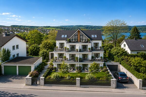 Mehrfamilienhaus Straßenansicht Visualisierung Quer