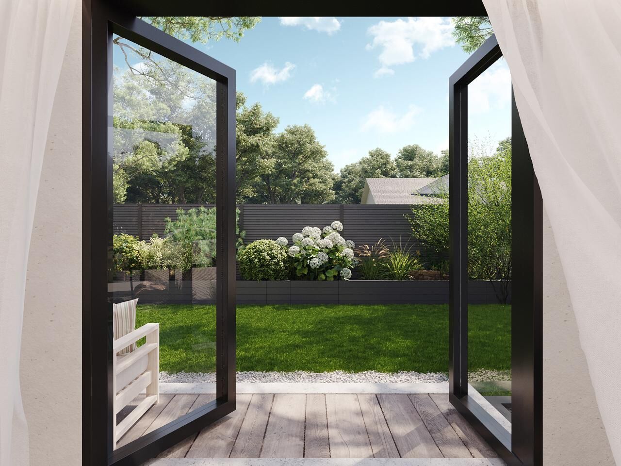 Blick in den Südgarten