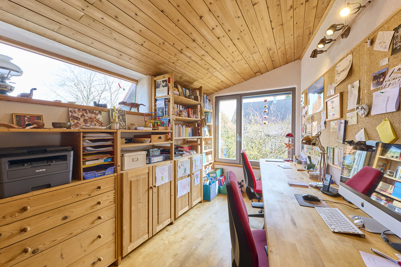 Arbeitszimmer im Obergeschoss