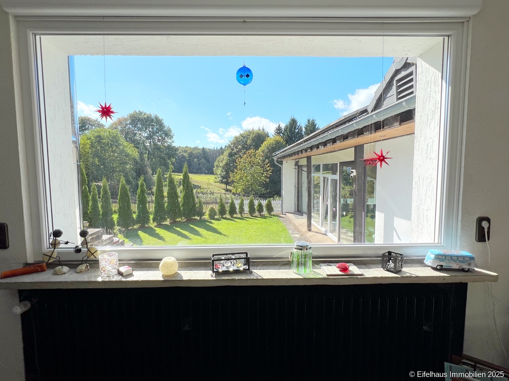 Blick aus dem Wohnzimmer 