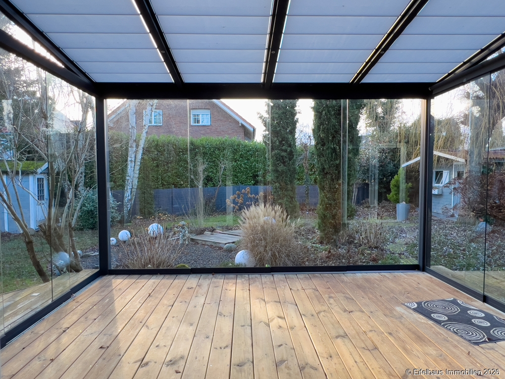 überdachter Terrasse