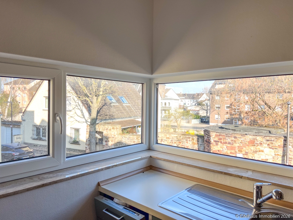 Eckfenster in der Küche