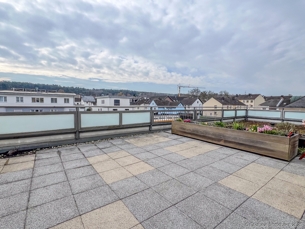 Großzügige Dachterrasse 