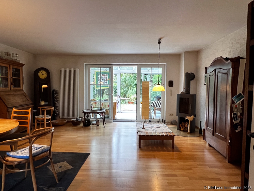 Wohnzimmer mit Kaminofen