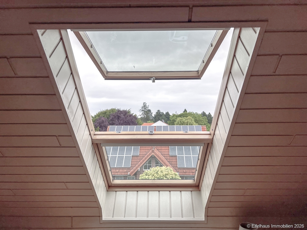Aussicht im Dachgeschoss