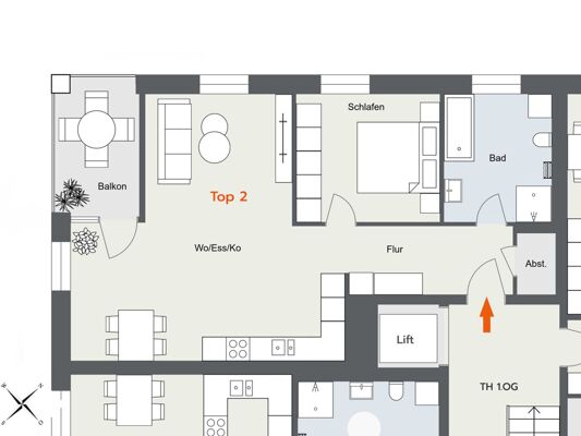 Grundriss Top 2  