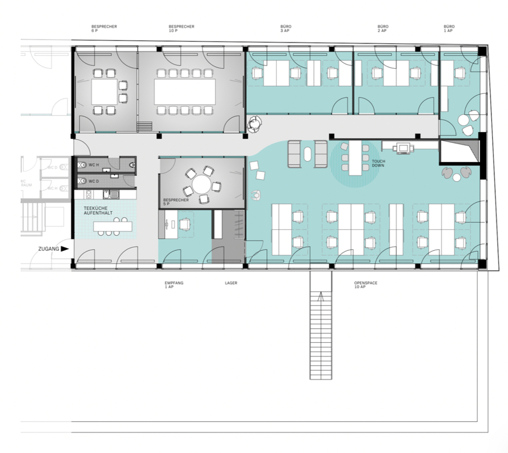 Grundriss 3. OG (Musterplanung)