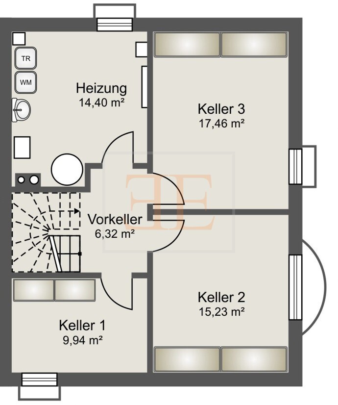 Grundriss Keller