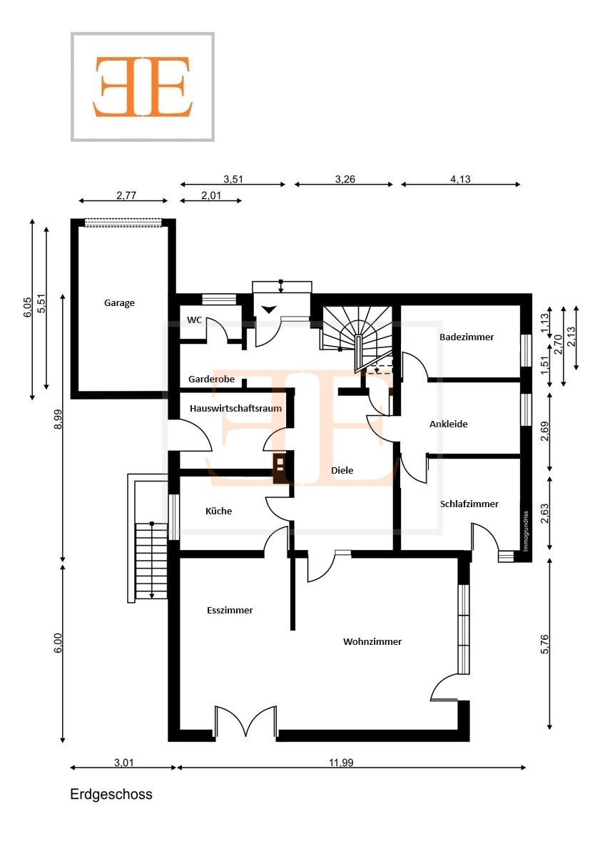 Grundriss Erdgeschoss