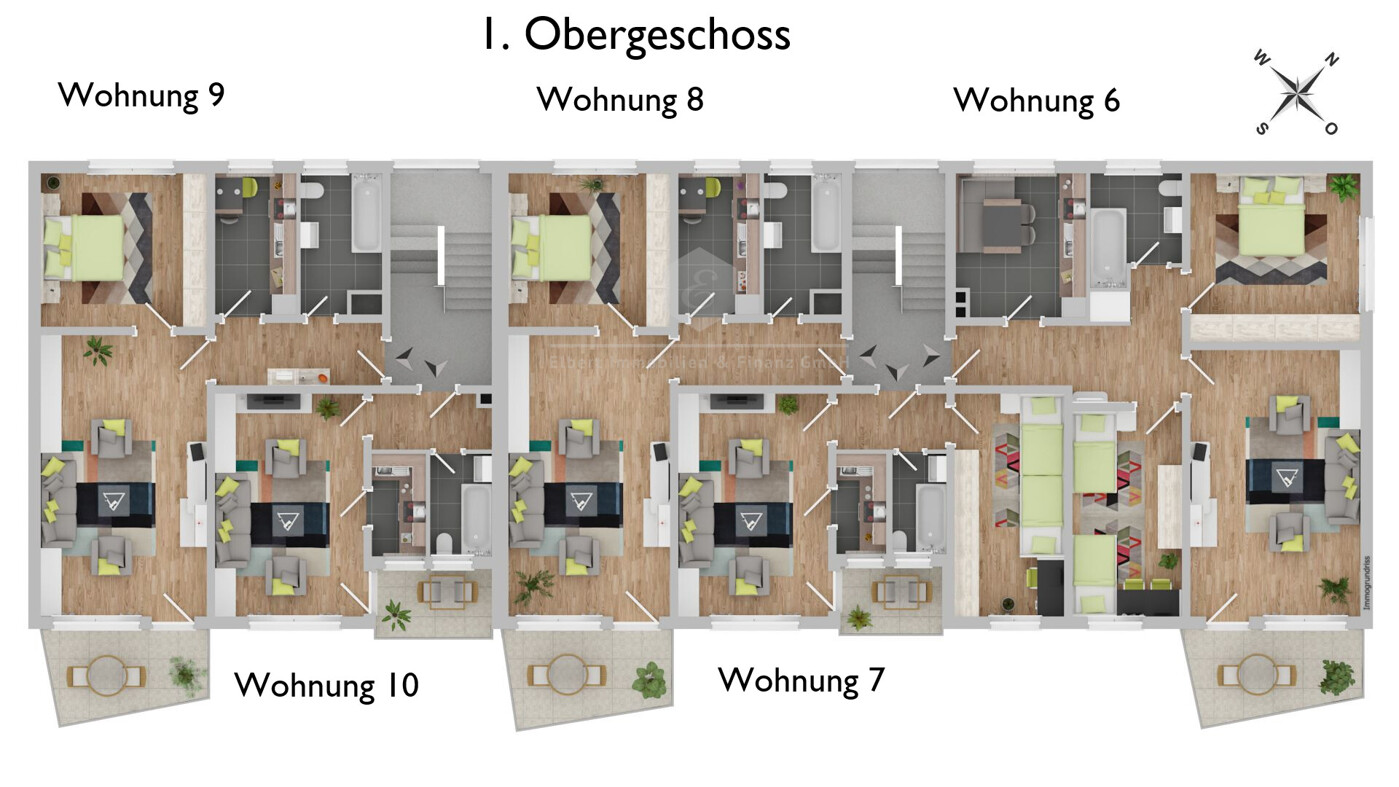 Grundriss Ten-Welberg-Str. 2+4, 1. OG