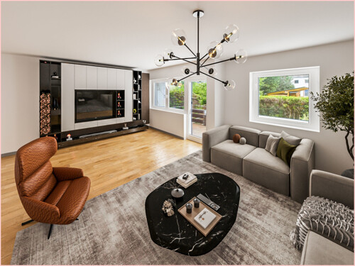 Staging Wohnzimmer Erdgeschoss