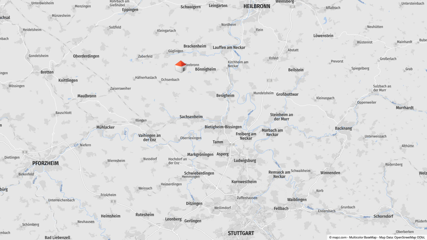 Geolyzer Kartenausschnitt