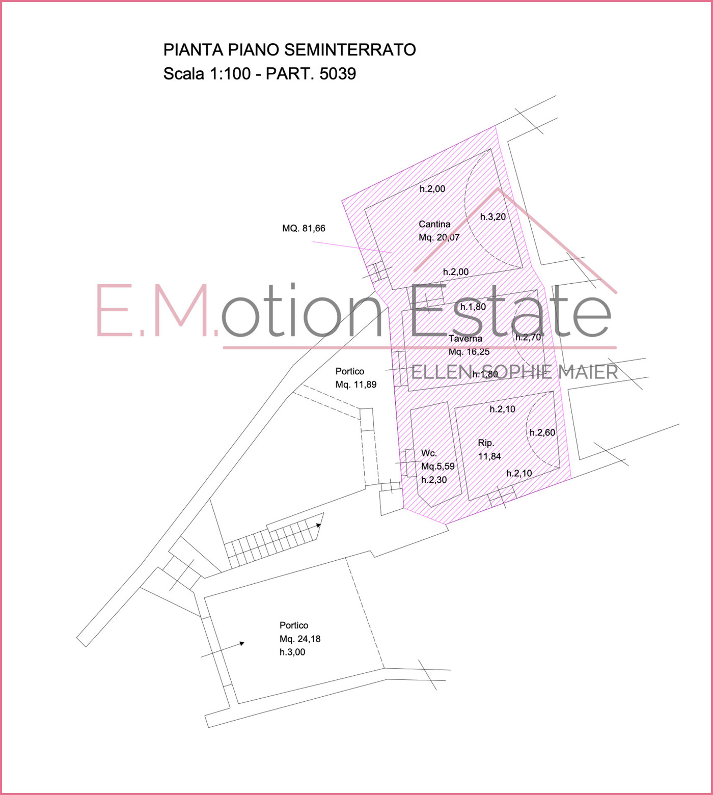 Seminterrato-Taverne und Gewoelbekeller, Waschrau und AbstellraumBGF81,66m2_Tremosine