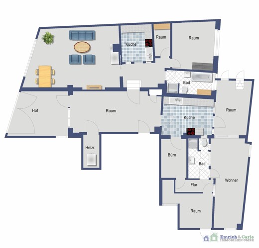 Grundriss EG links + hinten