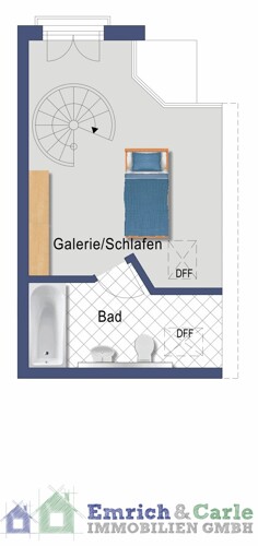 Grundriss obere Etage