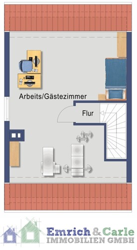 Grundriss Dachgeschoss (Nutzfläche)