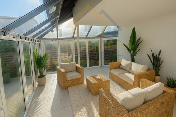 Wintergarten lädt zum Verweilen ein