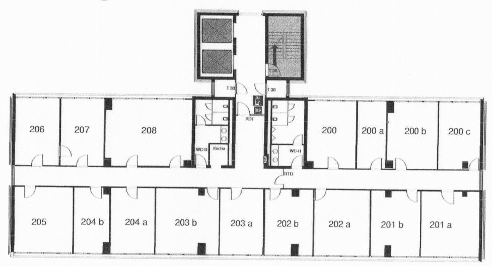 Grundriss 1.OG - 6. OG