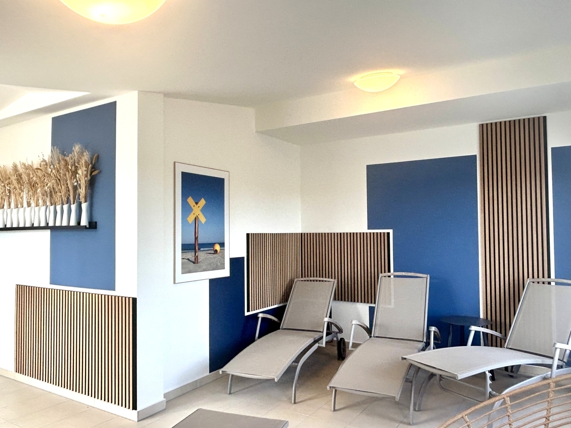 Moderne Ferienwohnungen auf Usedom direkt am Stettiner Haff – DG Saunabereich Relax 3