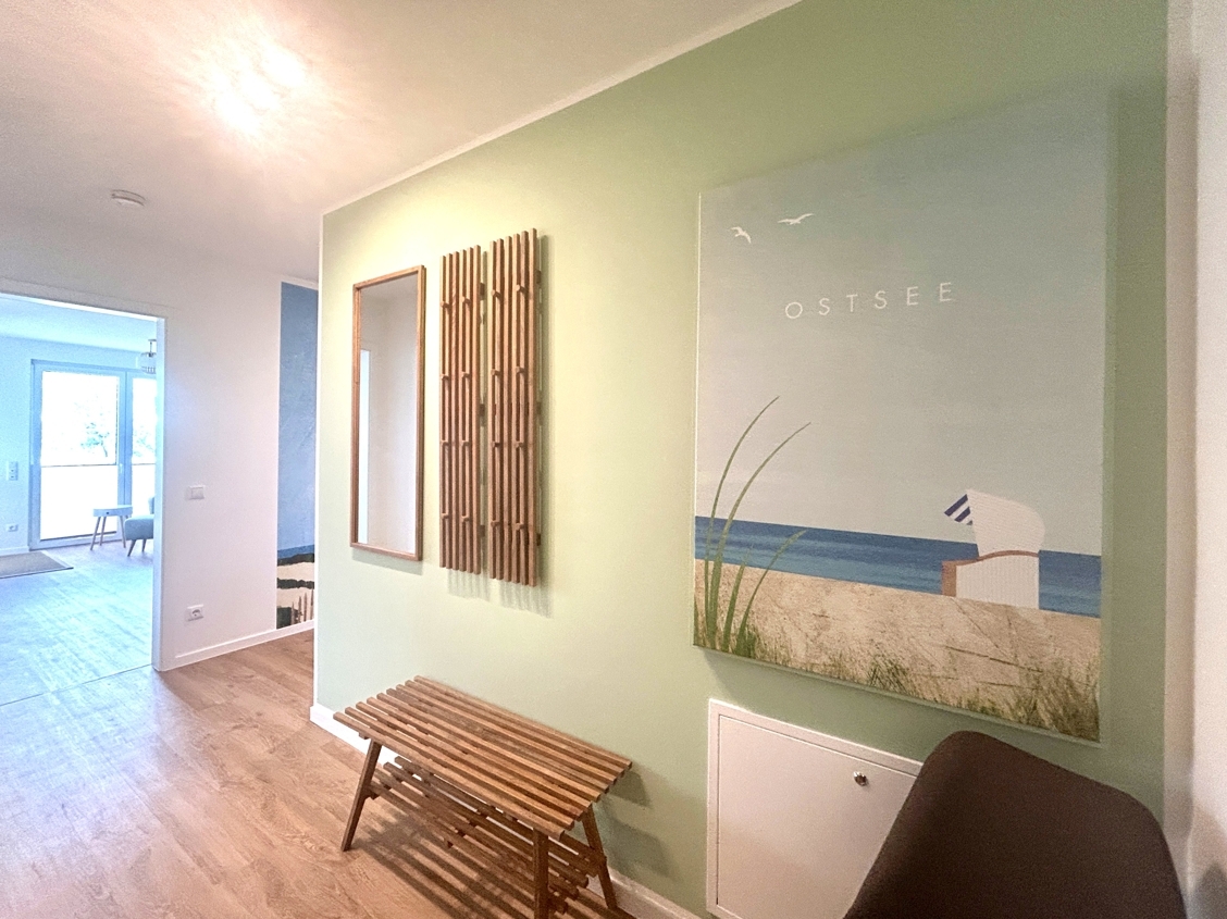 Moderne Ferienwohnungen auf Usedom direkt am Stettiner Haff – EG Diele 1