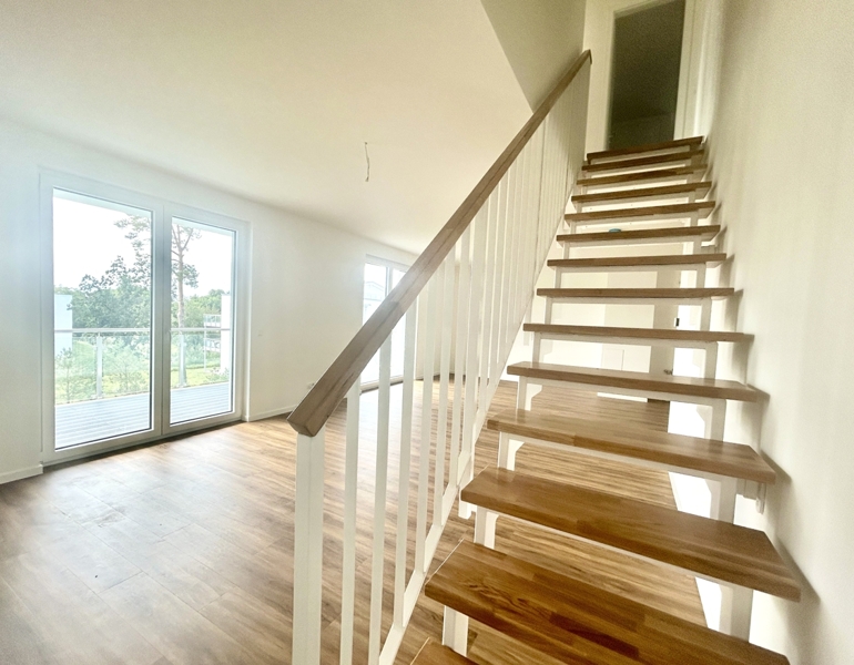 Neubau-Maisonette auf Usedom mit Haff-Blick